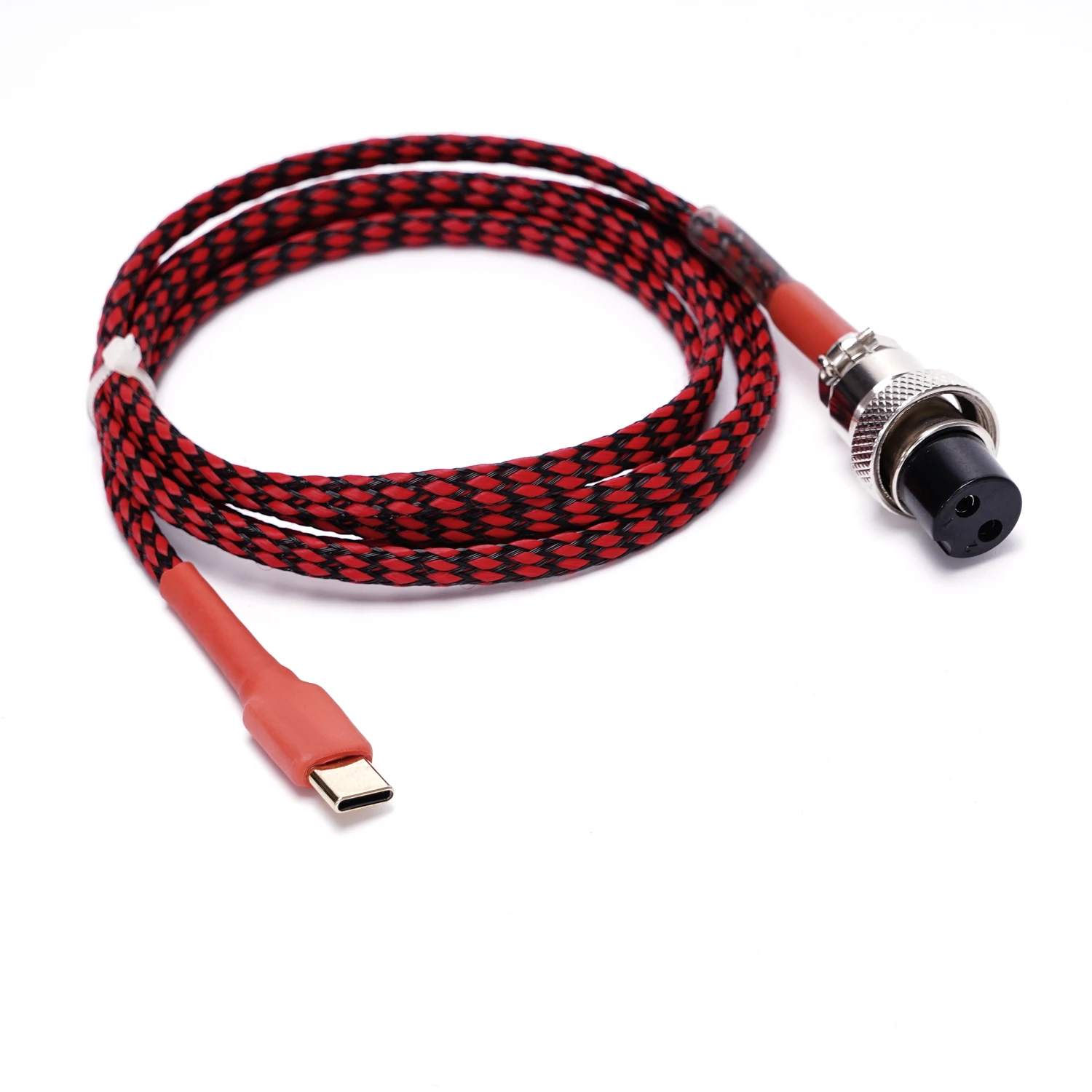 1.2M  GX-16 to Type C USB power cable  (pin1 +  Pin2 -）