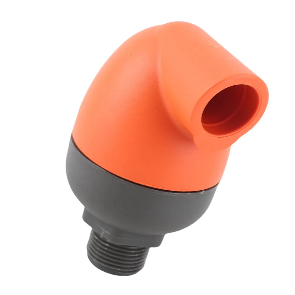 Nylon Agricultural Irrigation Exhaust Valve BSP Male Thread Orange and Black Grey Agricultural Irrigation Relief Valve