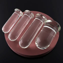 S/M/L/XL Smooth Crystal Huge Anal Plug G-spot Massager Glass Anal Dildo Butt Plug Anus Sex Toys For Couples Lesbian Erotic toys