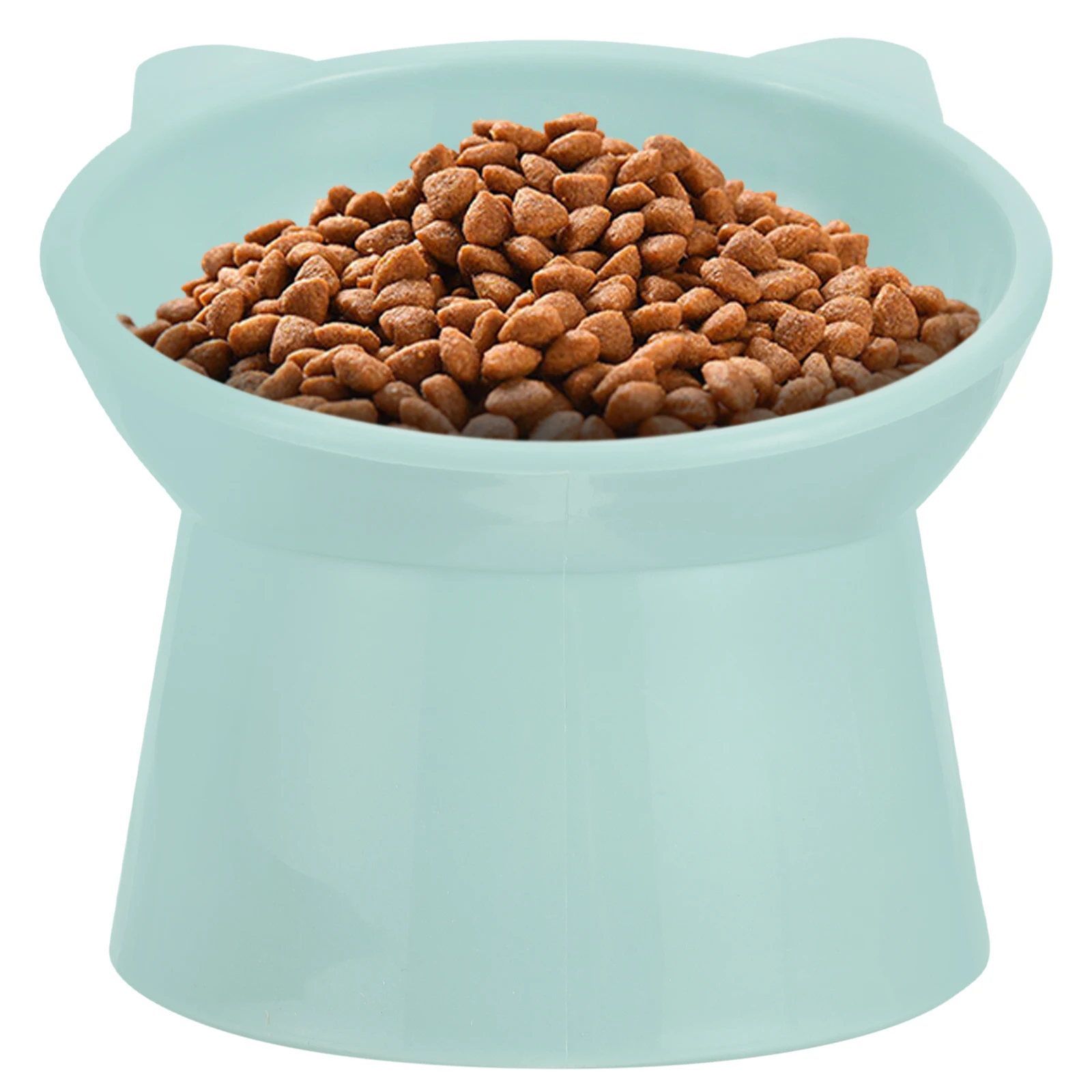 

Pet Neck Protection Food Bowl Elevating Base Anti-Slip Dog Cat Feeder Durable Plastic Water Container For Cats Dogs Light Green