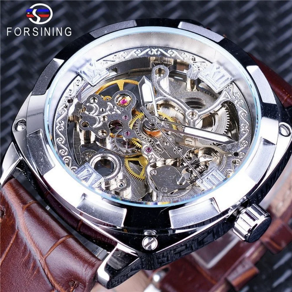 

Top-End Luxury Business Skeleton Automatic Mechanical Watch for Men, Fashionable, Casual, Versatile, Stylish, Handsome, Trendy, Best-Selling Watch for Young Men, European and American Style