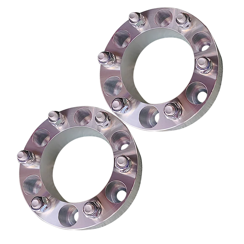 

1inch 25MM 6X5.5'' 6X139.7-108 Centric Hub With thread-12x1.5 Wheel Spacers Aluminum Alloy Black