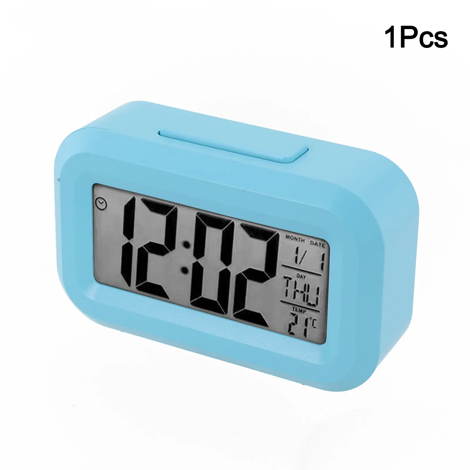 Alarm Clock Digital Alarm Clock 9*2.5*5.5 Cm Date Temperature Display Snooze Mode Desktop Decor For Home/Office