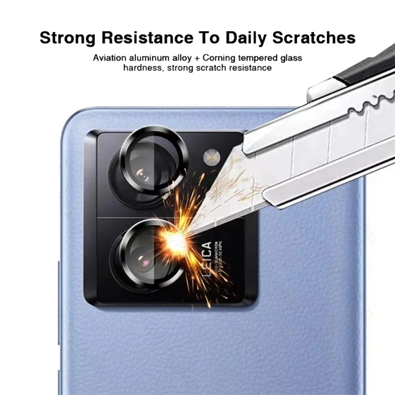 Metal Ring Glass for Xiaomi 13T Pro / 13t Back Camera Protector Protective Glass Case Cap