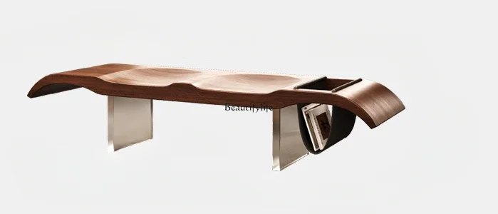 

LJY-*Medieval solid wood bench light luxury high sense retro wabi wind tea stool sofa