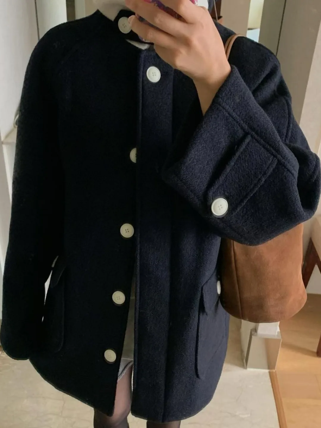 

Ретро шикарное цветное хлопковое шерстяное пальто для женщин, зимнее пальто Briti Faion, твидовое пальто с воротником-джатом, верхняя одежда на пуговицах