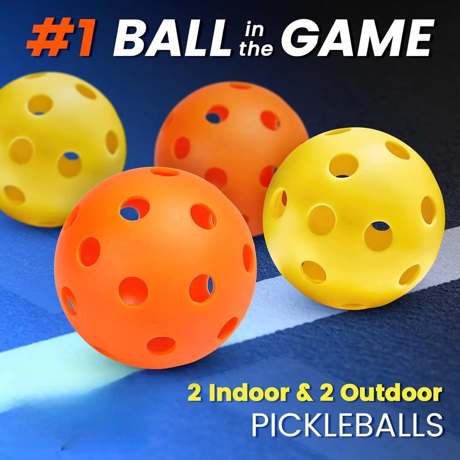 ไม้พิกเกิลบอลไฟเบอร์กลาส ชุดเต็มพร้อมลูกบอล สำหรับกีฬากลางแจ้ง