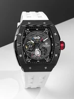 TSAR BOMBA Mens Watches Carbon Fiber Automatic Mechanical Wristwatch Sapphire Glass Water Resistant Clock Gift for Men photo 4