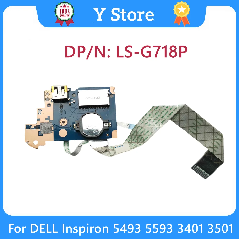 Y Store LS-G718P 053Y9J 05PJRM New Original For DELL Inspiron 5493 5593 3401 3501 Laptop USB Board Switch Board CN-053Y9J