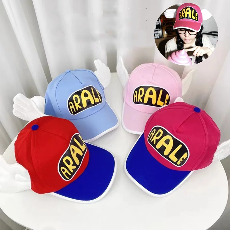 Cute Sunshade Hat Dr. Slump Arale Outdoor Cap Sweet Angel Wings Unisex Casual Adjustable Baseball Hats Adult Winged Hat