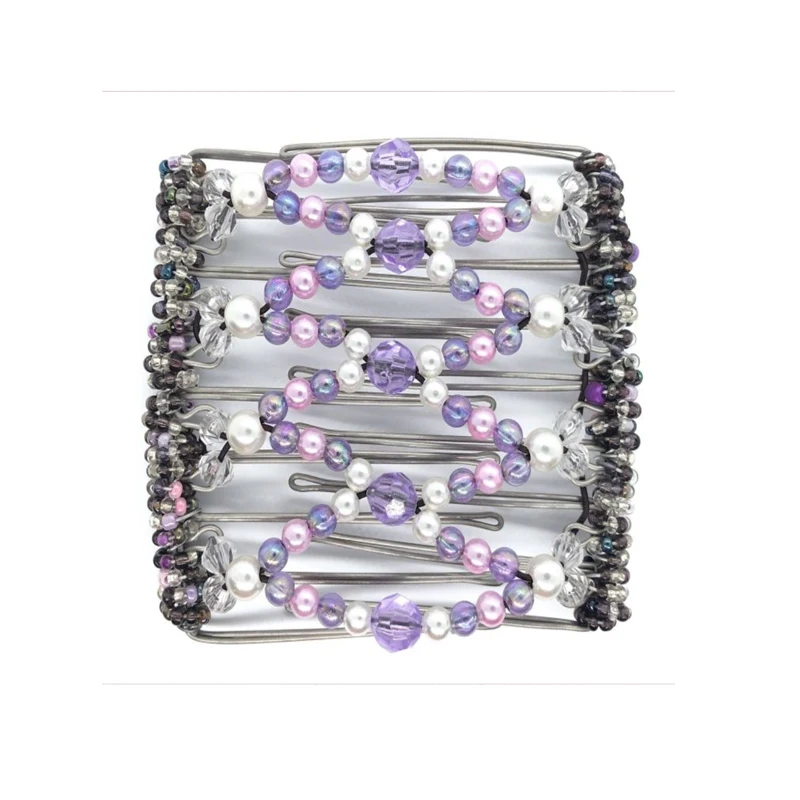 

20 Pcs/lot African Butterfly 9 Prongs Fair Trade Hair Clip Stainless steel comb