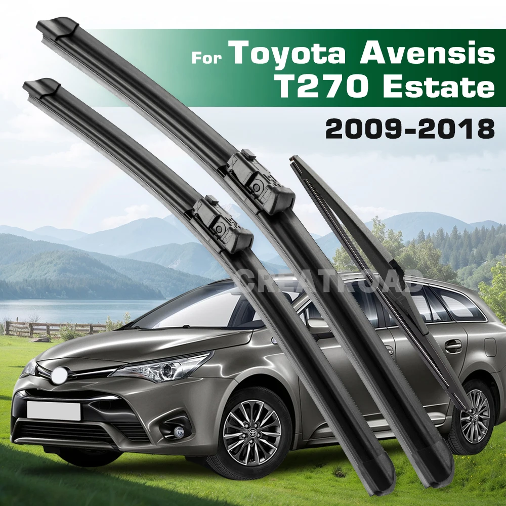 

Набор щеток стеклоочистителя GREATROAD с левым и правым рулем для Toyota AvensisAvensis T270 Estate 2009-2018, лобовое стекло