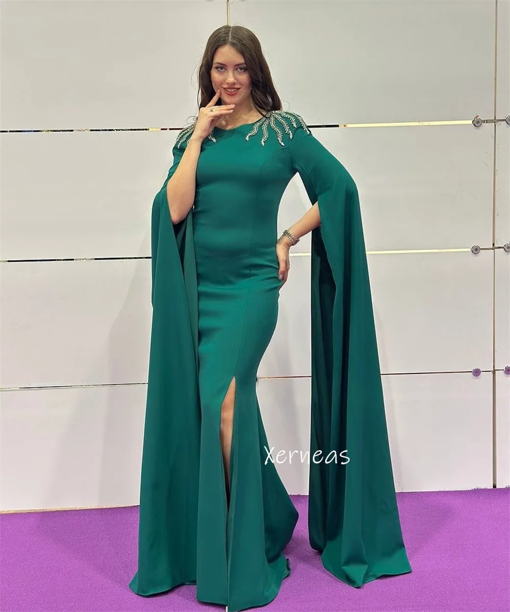 Maglia da sera formale personalizzata con paillettes O-Collo Sirena Abiti lunghi Occasioni su misura Festa Elegante Sparkle فساتeleri kolات