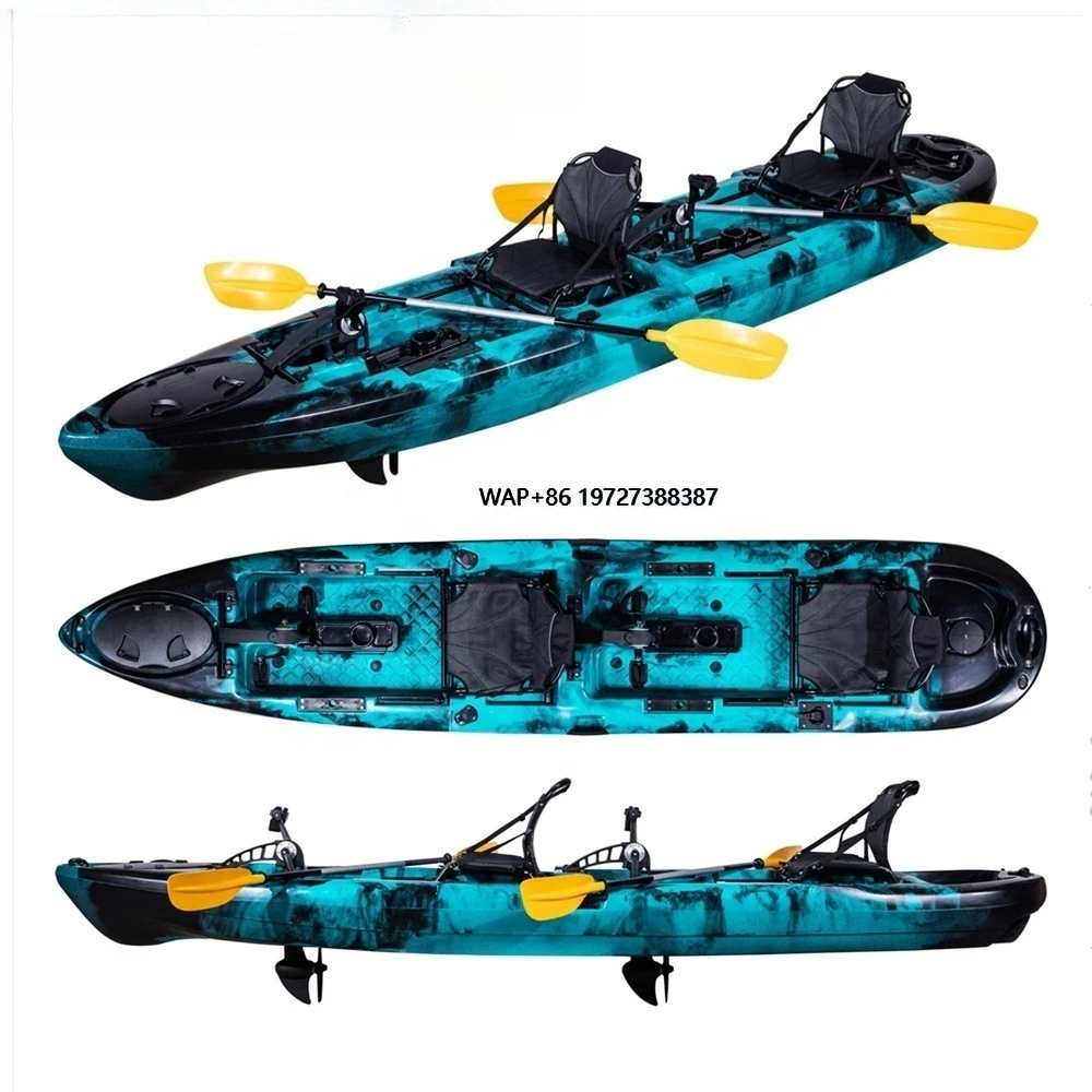 

New Arrival 14ft 2 Person Seater Double PDL Fishing Kayak with Pedals