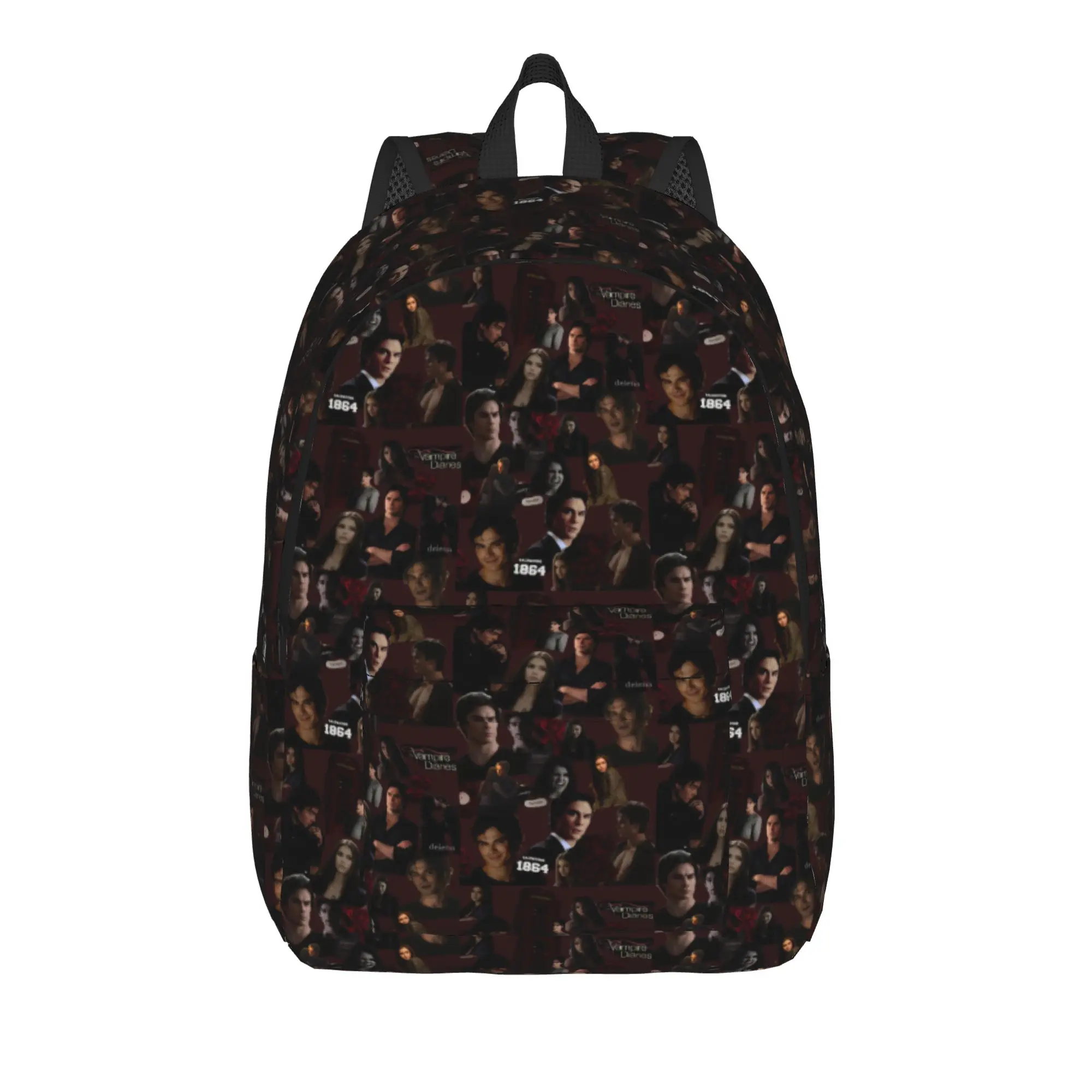The Vampire Diaries Resuable Movie Backpack Damon Salvatore College Backpacks Unisex Colorful Print High School Bags Rucksack