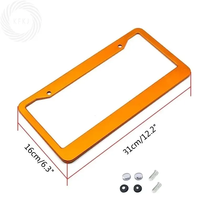 

1pcs Number Plate Holder Car Decoration Universal Aluminum Alloy US 2025 Car License Plate Frame Cover Auto Accessory Waterproof