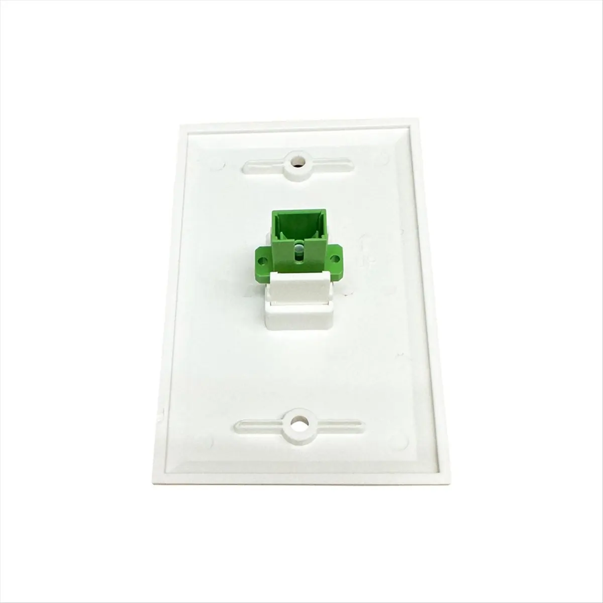 L77A 1 Port Fiber Wall Plate SC Simplex Fiber Optic Wall Plate Optical Wall Plate Without 1-Gang Mounting Bracket,B