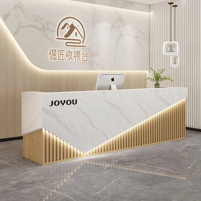 The counter beauty Reception Desks salon training center simple Reception Desks modern famous Office Furniture receptie ZY40JDT