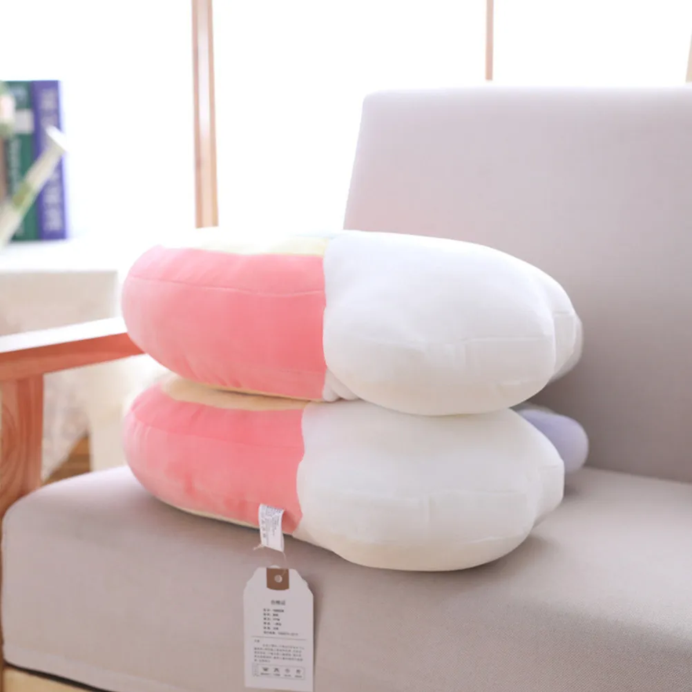 Rainbow Shaped Bolster Soft Stuffed Throw Pillow Red Color Comfortable Back Cushion Nap Hug Pillow Car Sofa Chair Cushion view 6