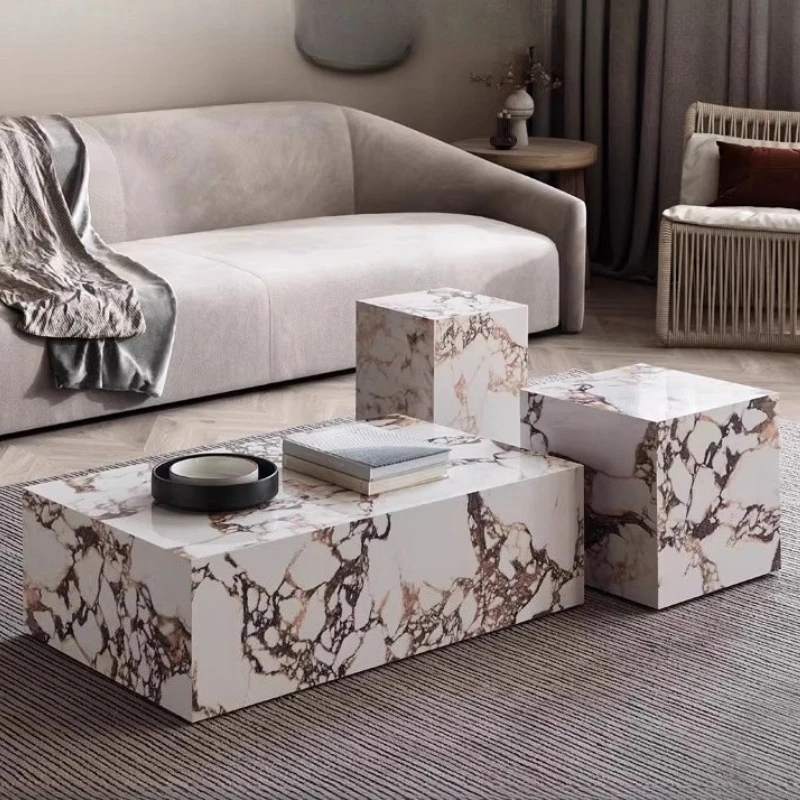 Aesthetic Unique Coffee Table Living Room Accessories Clear Simple Standing Side Table Modern High Quality Mesas Bajas Furniture