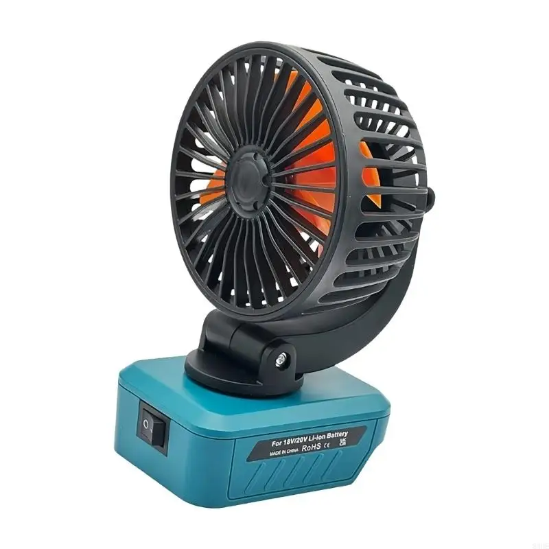 Durability Construction Folding Fan USB Type c Charging Port For 18V/20V Tool 83CE