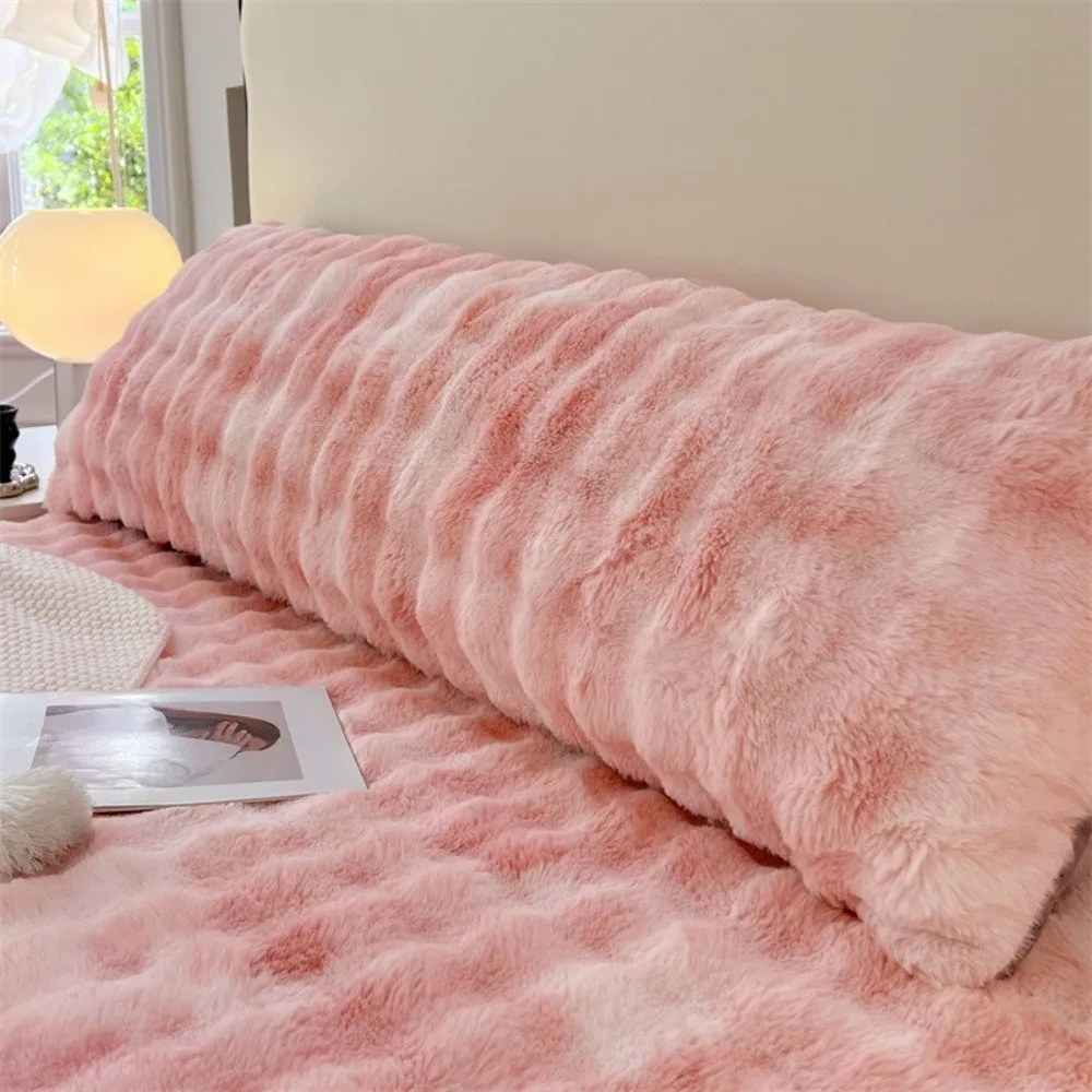 New Imitation Rabbit Fur Pillowcase Extended Size 48x120 48x150 Cushion Cover Soft Multi-color Pillow Case Home Decor