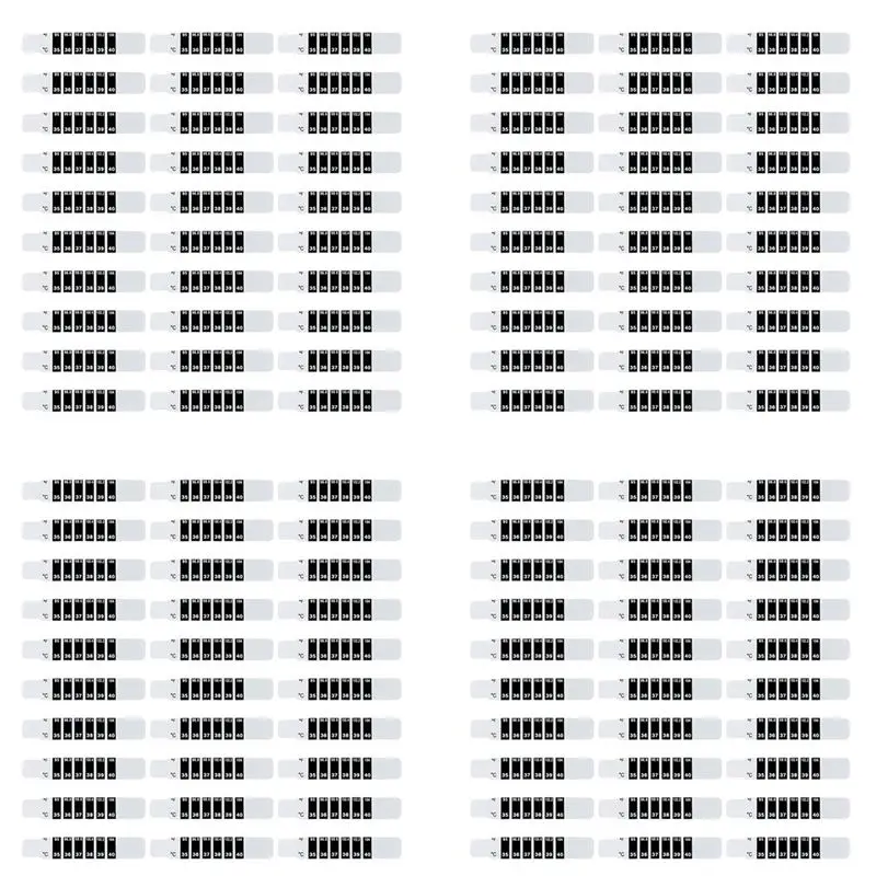 ABJN-120 Pcs Forehead Thermometer Strips Adhesive Thermometer Strips Reusable Thermometer Stickers Discoloration Sticker