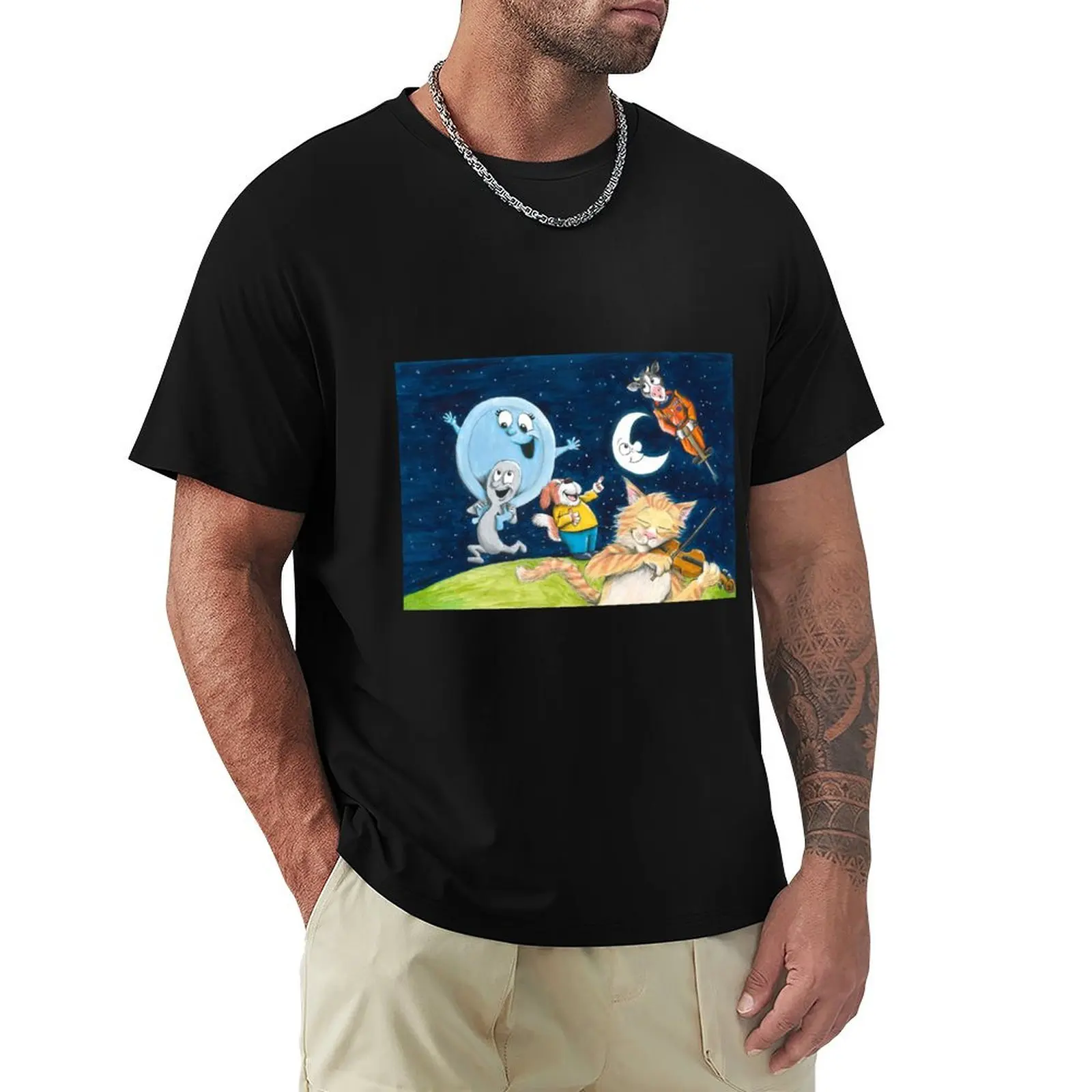 

Hey Diddle Diddle T-Shirt Creative Graphic Tee Shirt