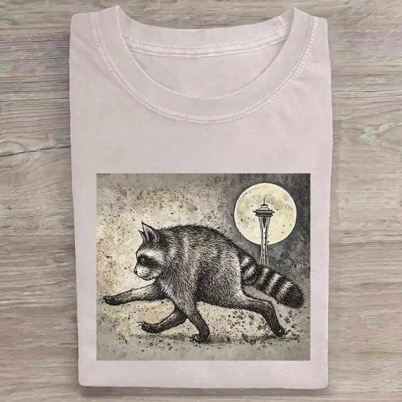 Vintage Jimothy Raccoon  T-Shirt, Short Spine Raccoon National Park T-Shirt, Seattle Short Spine Raccoon Tee, Animal Gift