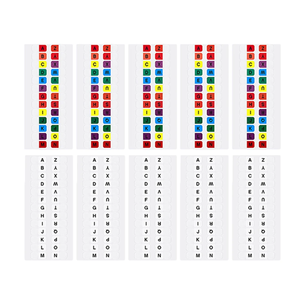 

10Sheets IndexTabs 5Colored5White Pages SmallSize EasyCarry SchoolOffice Gift Bookmark ReadingProgress Classifier