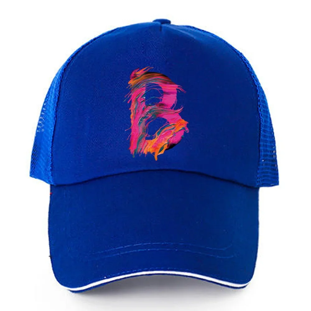 Fashion Paint Letter Hiphop Baseball Cap Adult Outdoor Casual Sun Snapback Hat Bone Dropshipping Breathable Hip Hop Mesh Caps 6
