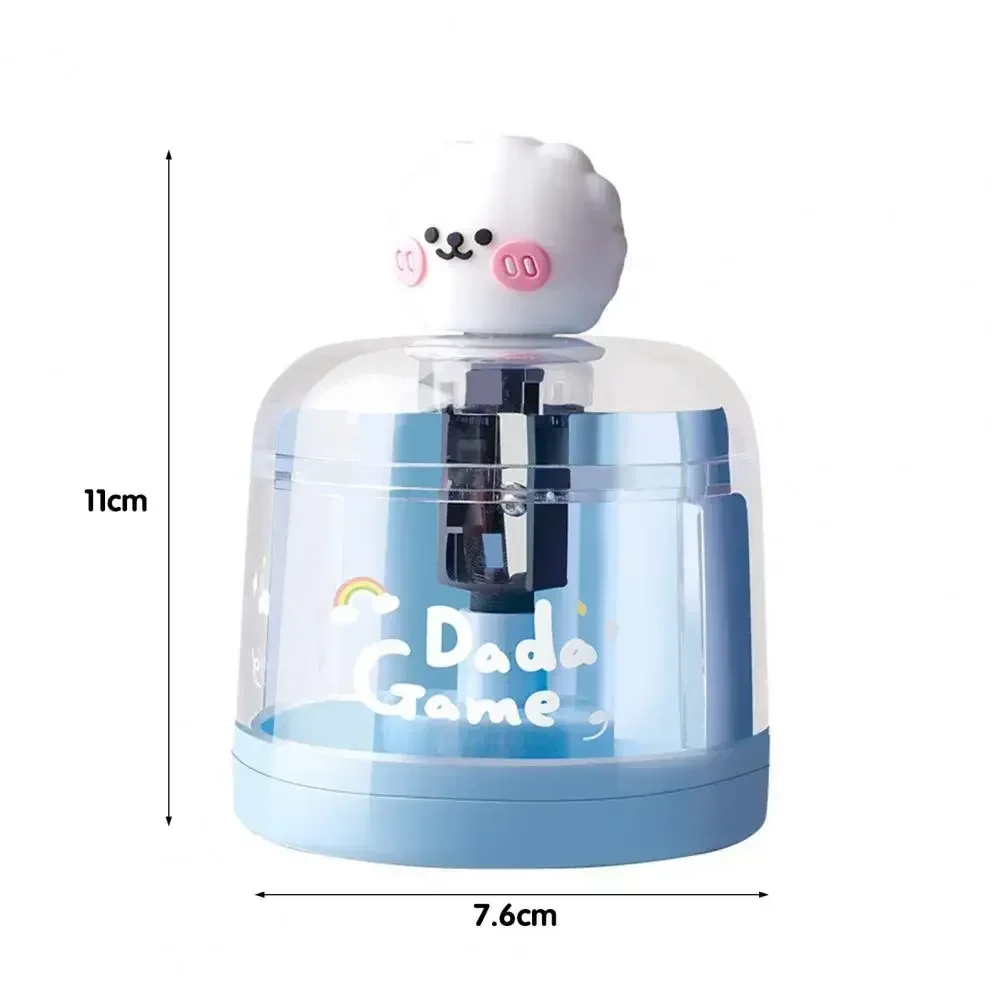 1pc Electric Sharpener Full-automatic Sharp Blade Detachable Hob Pencil Cutter Non-slip Bottom Pencil Sharpener School Supply