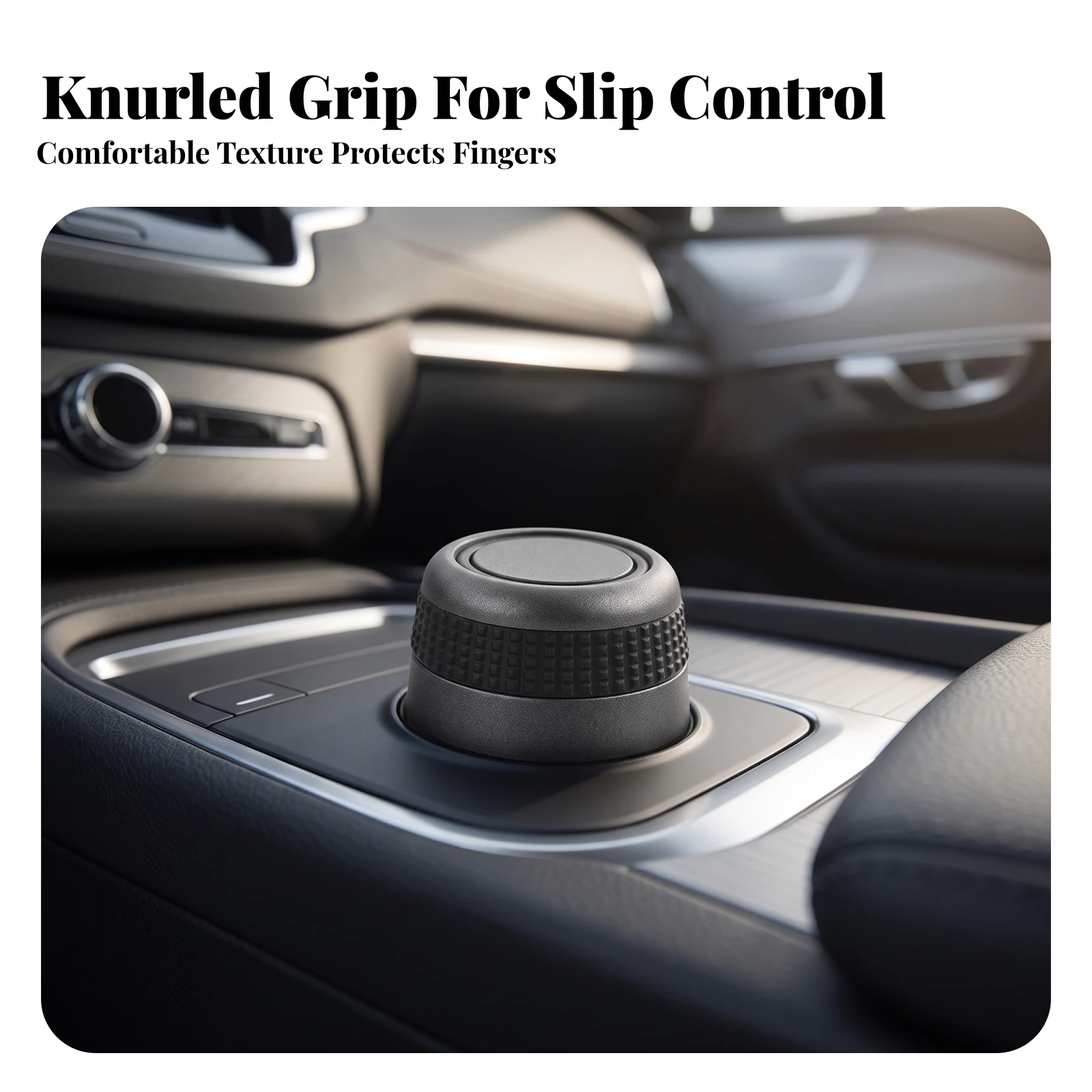 Radio Volume Switch Control Knob Robust Volume Control Knob Replacement Part Sleek Textured for Car Owners