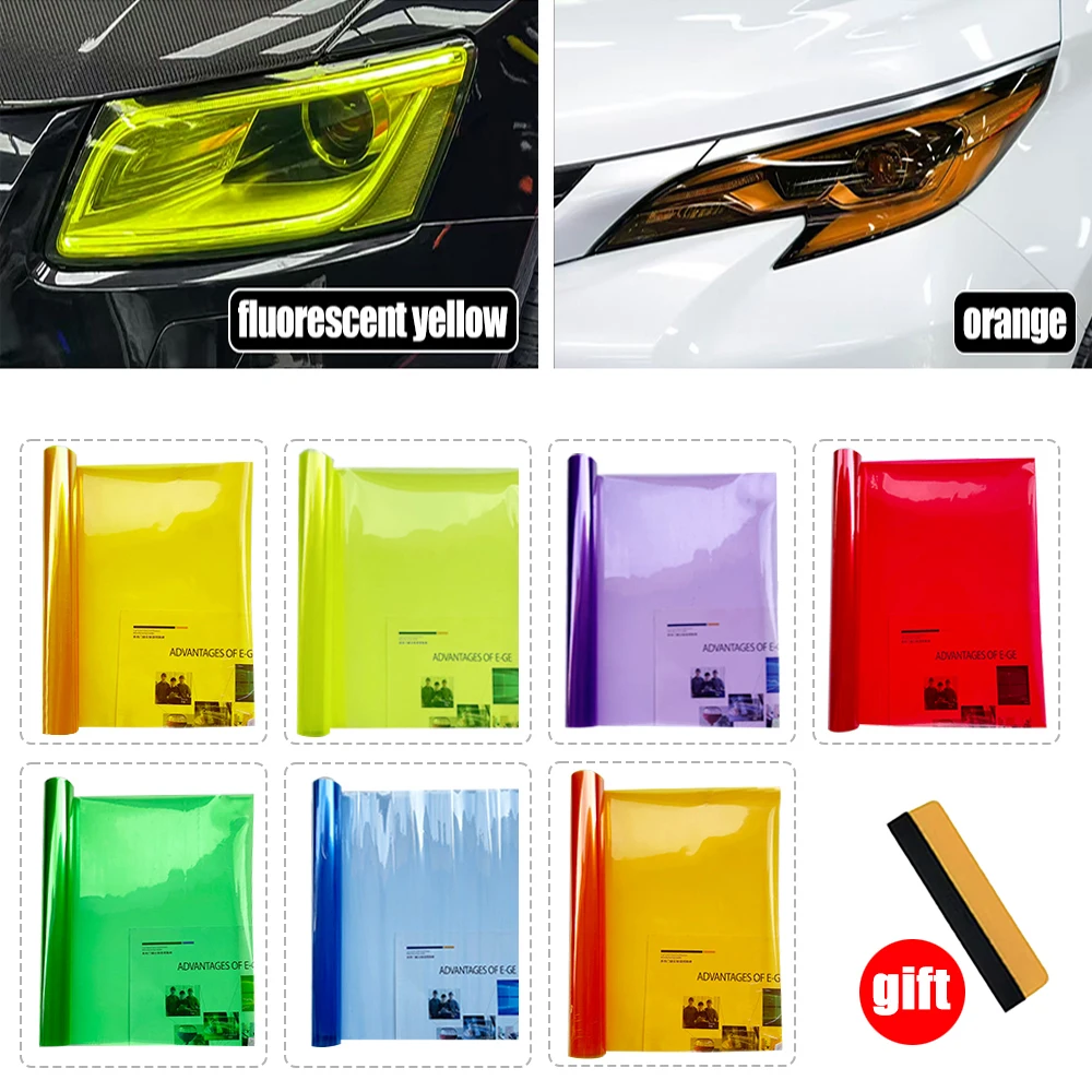 Car Headlight Taillight Protective Film Tint Vinyl Film Auto Lamp Film Sticker Motorcycle Lamp Tinting Films for Cars Accessorys