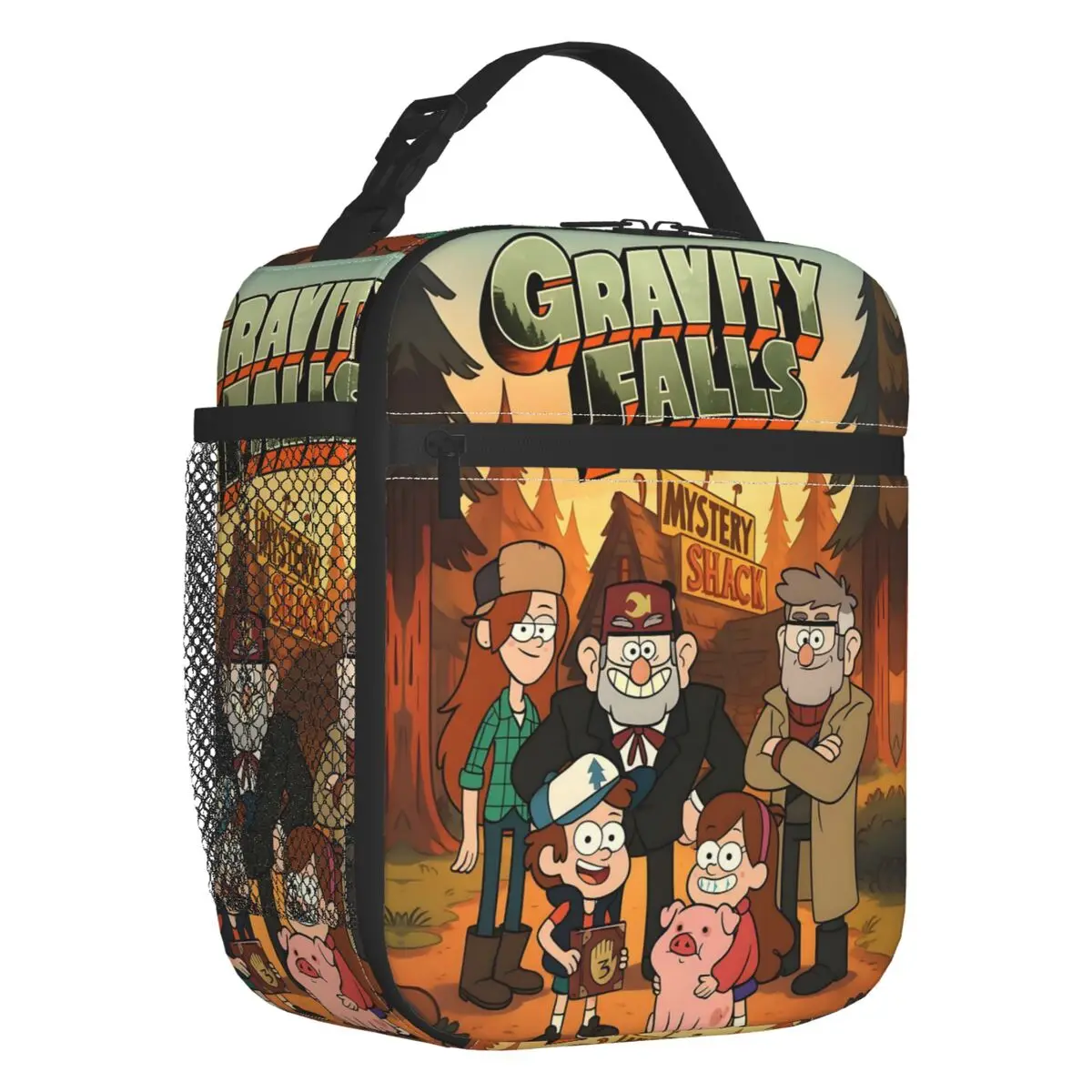 

Изолированные сумки для обеда на заказ Gravity Falls, уличный пикник, классическая печать, модная пленка, портативный термохолодильник, коробка для бенто