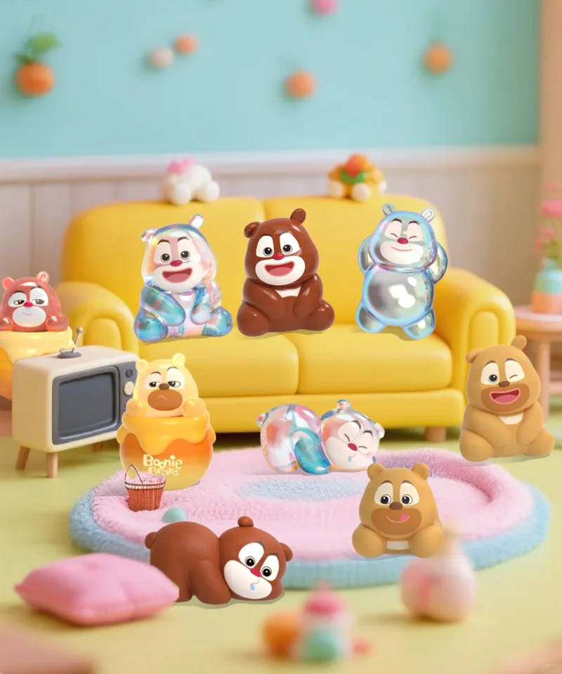 

Boonie Bears Infested Cute Cubs Collectibles Series Blind Box Pendant Hand-Made Toys Cute Mini Desktop Ornaments Birthday Gift