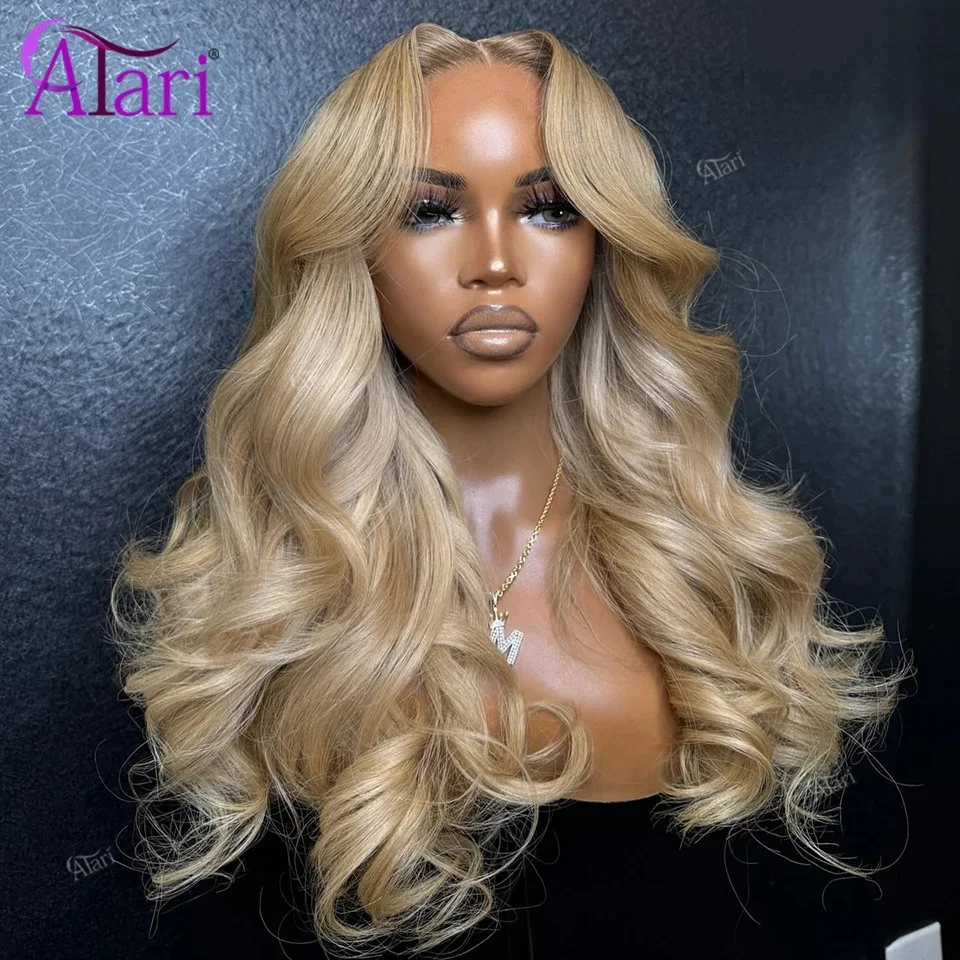 

13x6 Ash 27 Blonde Body Wave Human Hair Wigs Pre Plucked 13x4 Lace Frontal Brazilian Hair Wigs Transparent 5x5 Closure Lace Wig