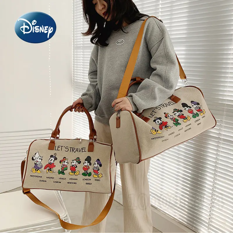 Disney Mickey\'s New Diaper Bag Handbag Cartoon Cute Baby Diaper Bag Luxury Brand Baby Bag Multifunctional Travel Handbag