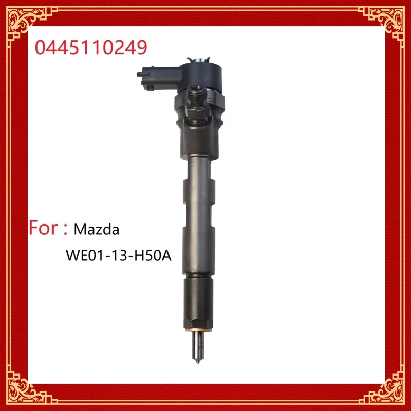 حاقن وقود الديزل 0445110249 ملحقات السيارة الجديدة 0445 110 249 لنظام السكك الحديدية المشتركة Bosch/Mazda WE01-13-H50A #5