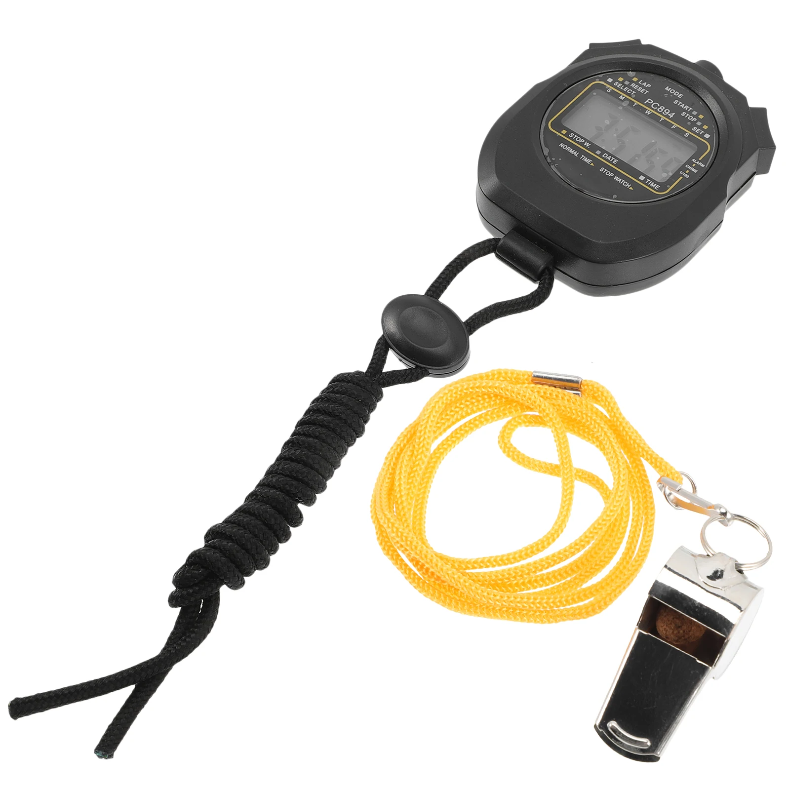 

Digital Stopwatch Timer Whistle Sports Accessory Supply Waterproof Chronograph Professional Referee Tool
