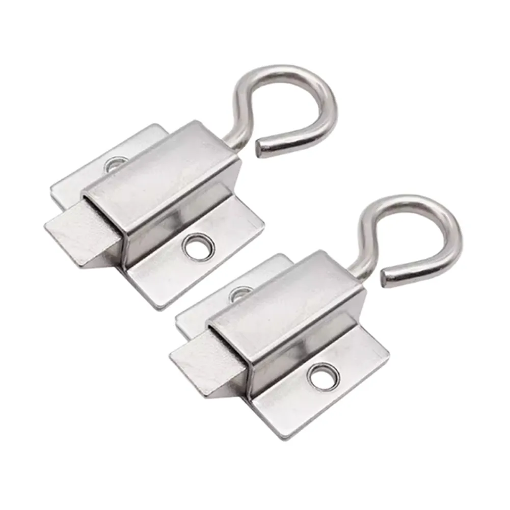 Spring Loaded Iron Pull Ring Latch Bolt For Electrical Cabinet Door Locking Mechanism