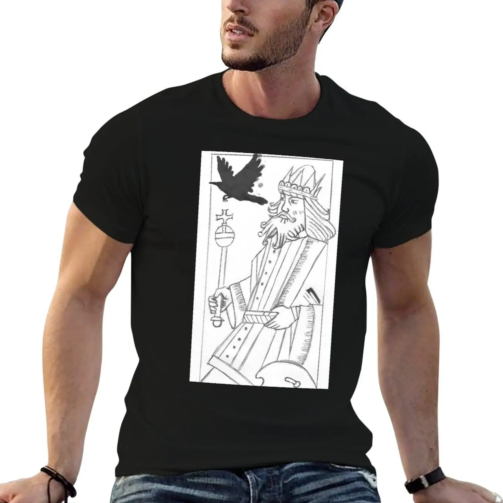 

Childermass' Raven King T-Shirt t shirts for man graphic vintage graphic t shirts for man t shirts for man cotton soft T-Shirt