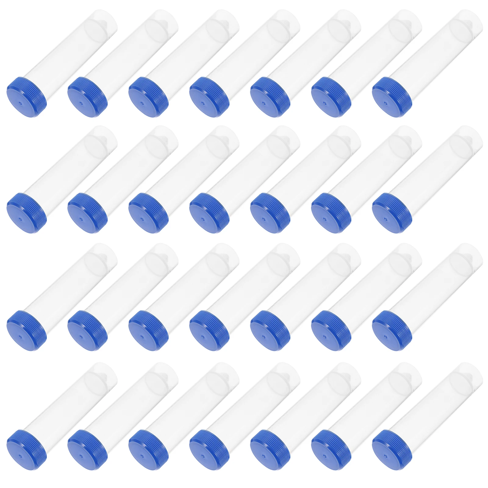 

50 Pcs Cap Laboratory Small Testing Tubes Supplies Plastic Collection Small Tube Tubes with Caps