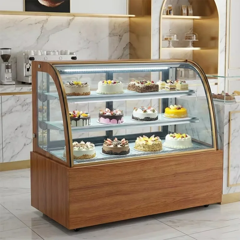 Professional Chocolate Display Fridge Humidity Control Cake Showcase