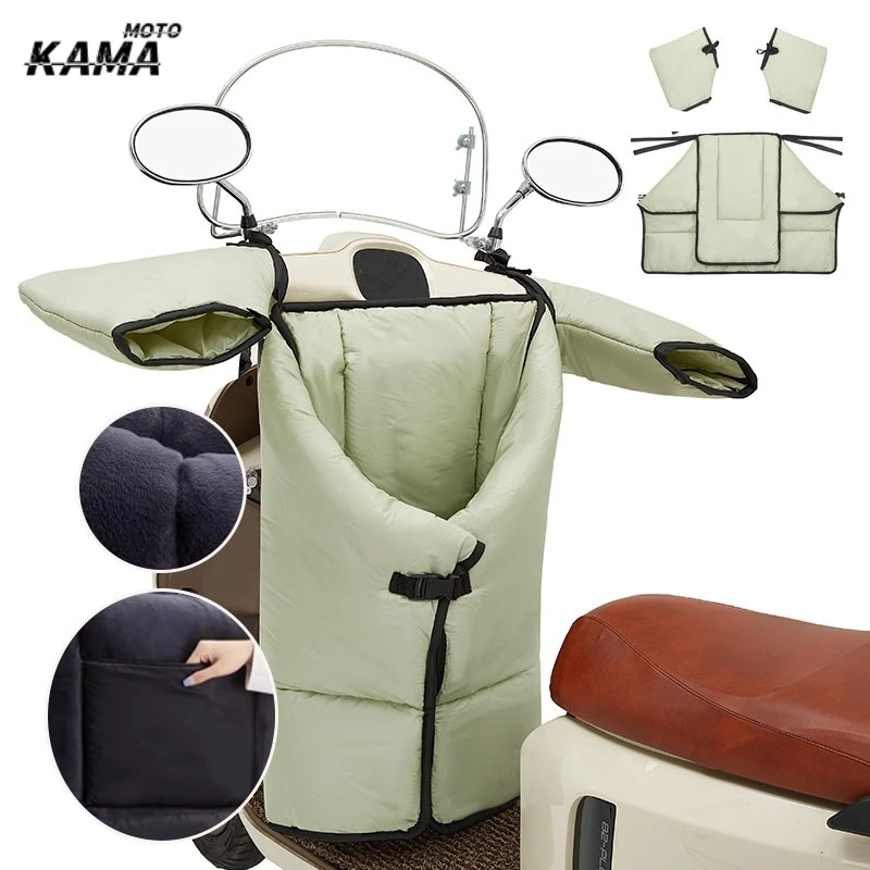 

Universal Double-Sided Waterproof Windproof Small Electric Car Motorcycle Autumn/Winter Medium Thickness Warmer Handlebar Cover
