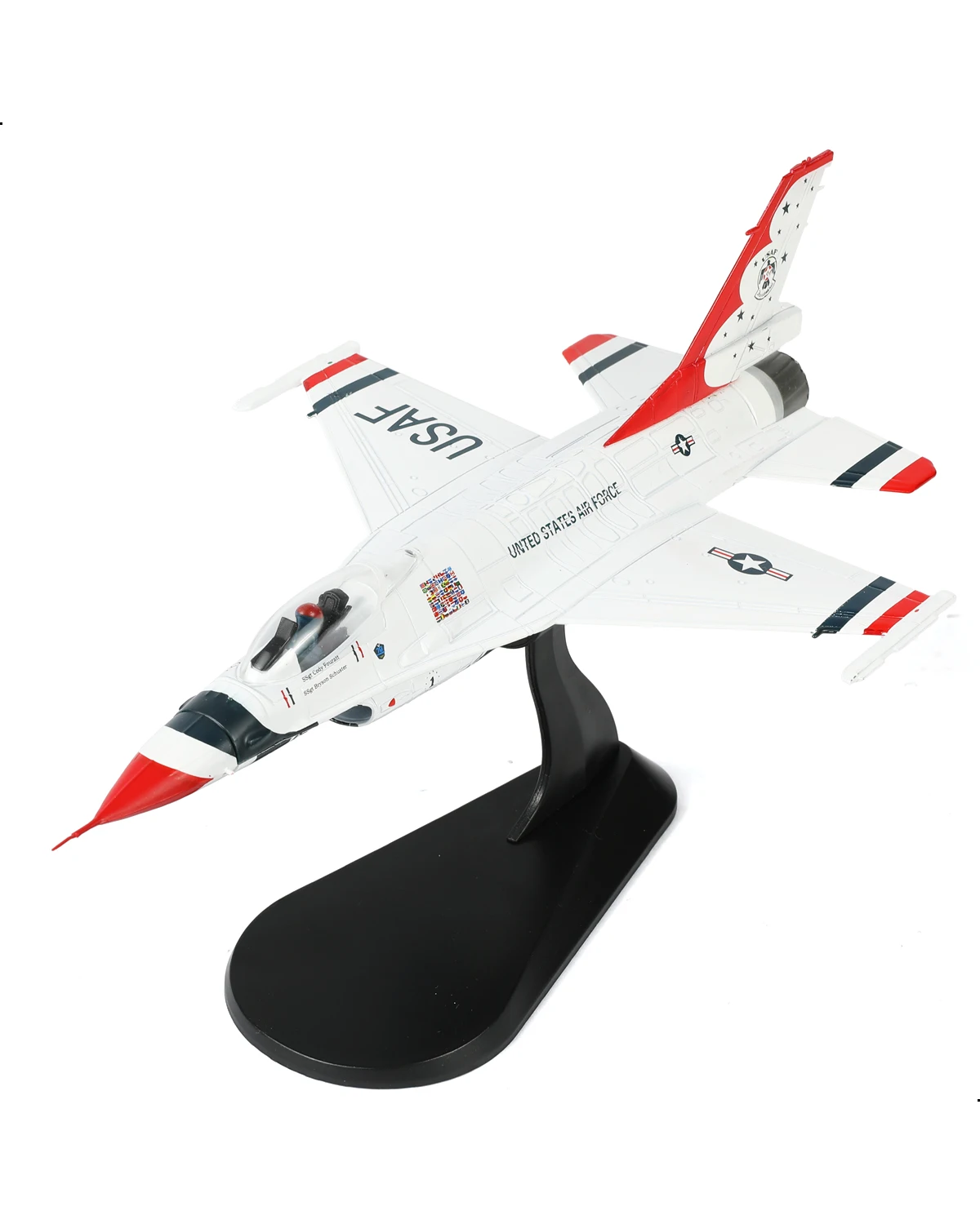 

NUOTIE 1/72 F-16C Thunderbirds Demonstration Team Diecast Metal Fighter Jet Model for Collection & Gift