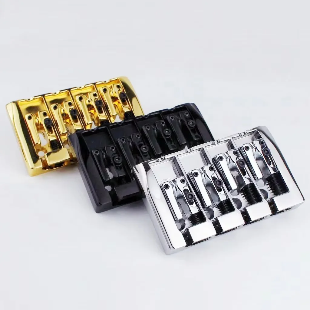 Guyker Four string electric bass bridge, string pulling board, suitable for JB type bass modification, upgrade and replacement