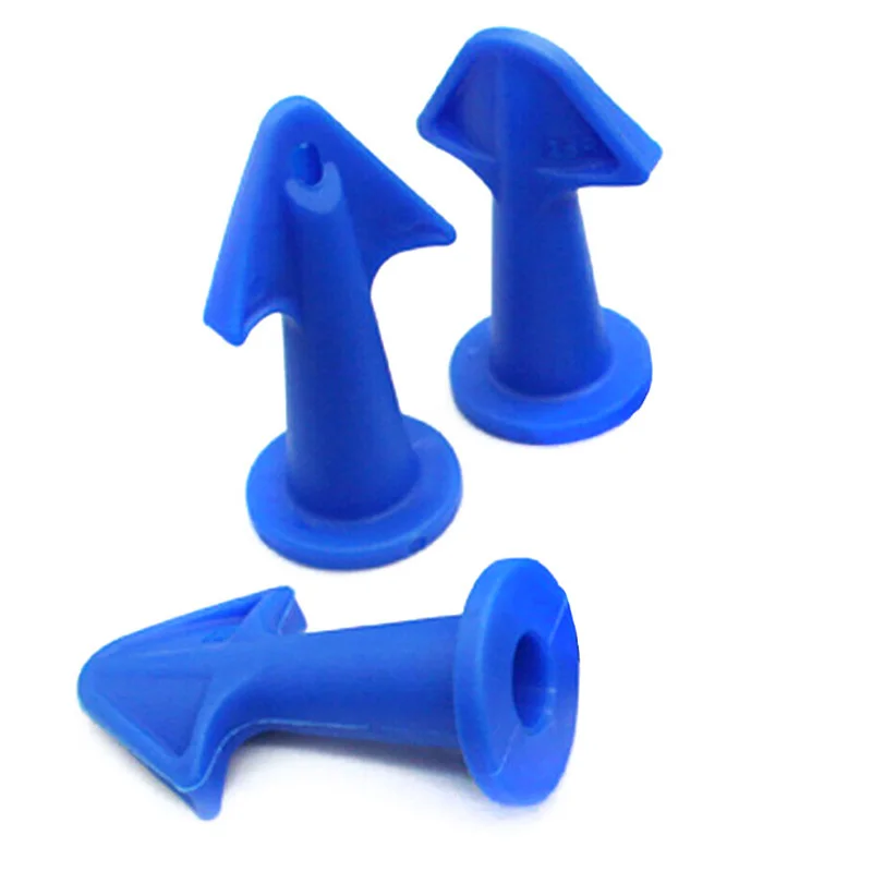3 Pcs/Set Rubber Trowel Nozzle Sealant Tools Home Finishing Caulking Construction Accessories