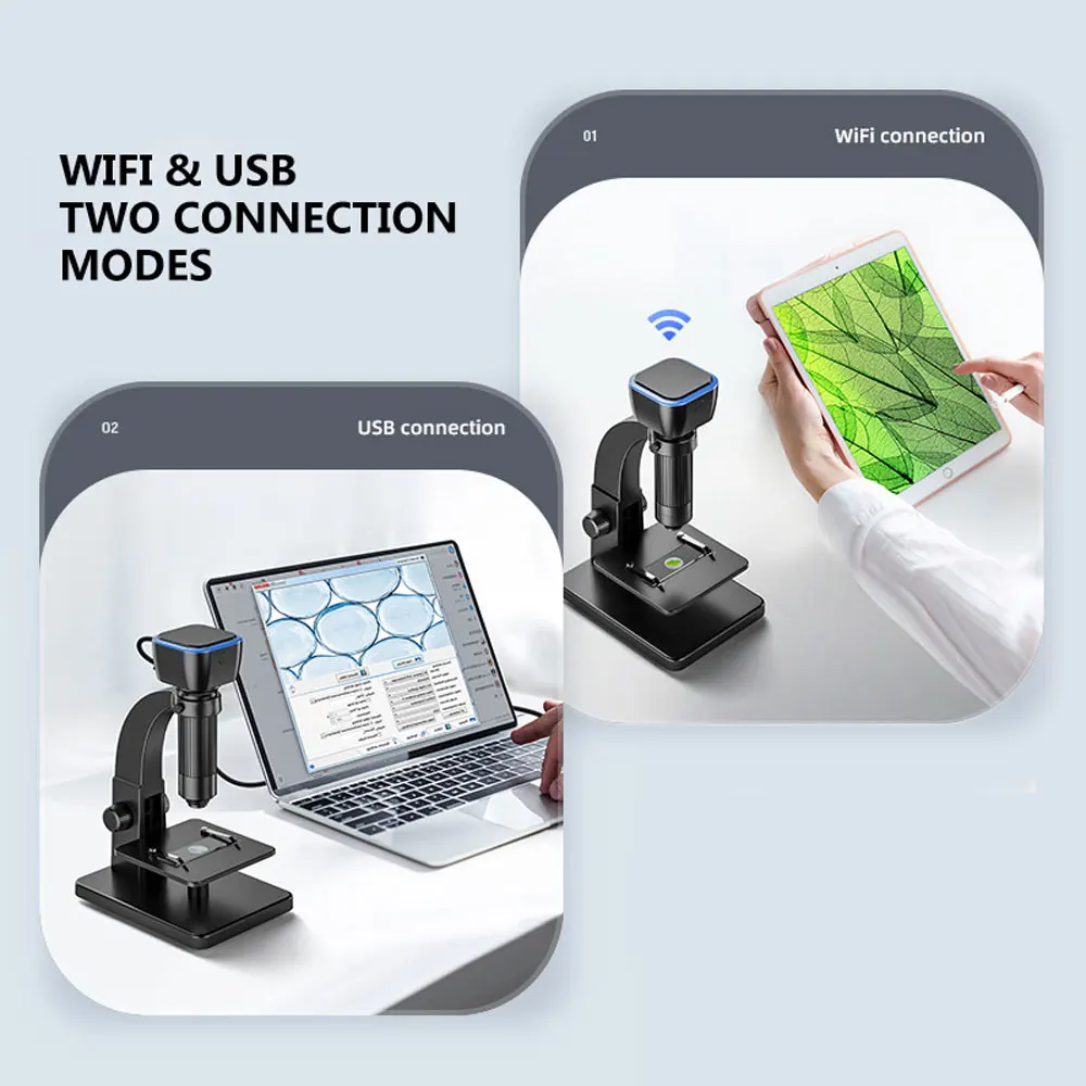 500w Pixel High-Definition Visuele Wifi Digitale Microscoop Industriële Microscoop Draagbare Elektronenmicroscoop