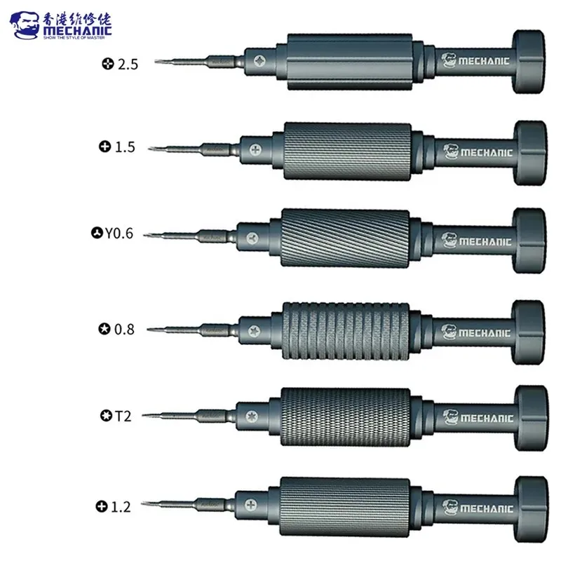 

MECHANIC IShell MAX 6in1 High Hardness Precision Screwdriver Plum Blossom Cross For iPhone Bottom Internal Disassembly Tools